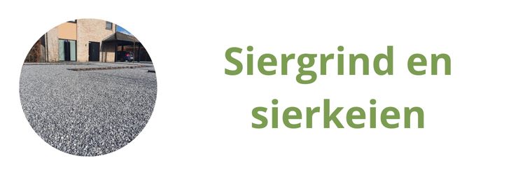 Siergrind en sierkeien